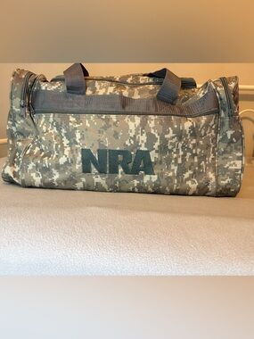NRA Digital Camo Duffle Bag Tactical Gym Travel Hunting Multi Pocket